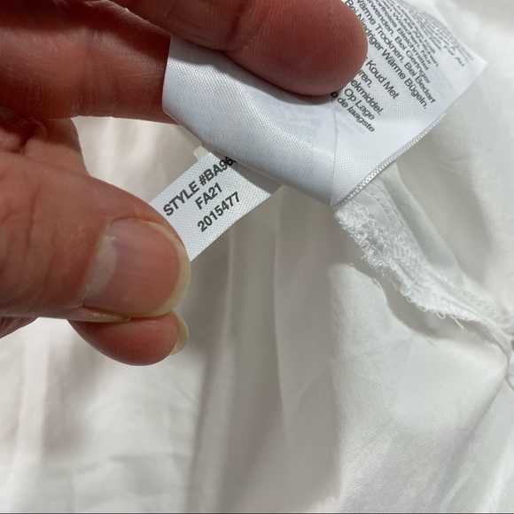 New J Crew Puff Sleeve Cotton Poplin Top Blouse White Small - Picture 7 of 8